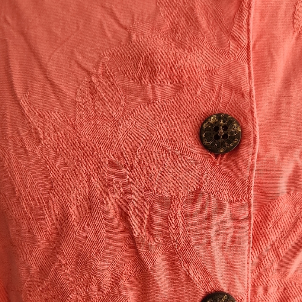 Caribbean Joe Vibrant Coral Shirt - Picture 4 of 7